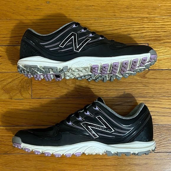 New Balance Minimus WP Golf Shoes Black Purple Women's 7.5 - Picture 2 of 5